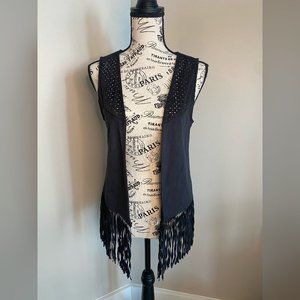 Navy Blue Tassel Vest